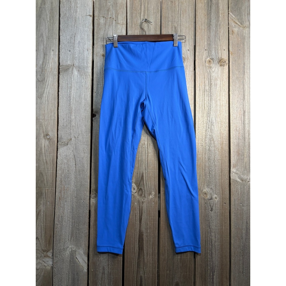 HeyNuts Essential High Waisted 7/8 Leggings Cobalt Blue Matte Yoga Pants M 8/10
